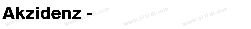 Akzidenz 字体转换